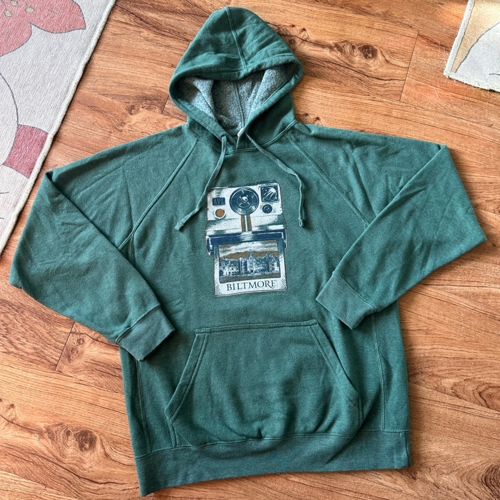 Green Hooded Sweatshirt - Women's Pullover Hoodie